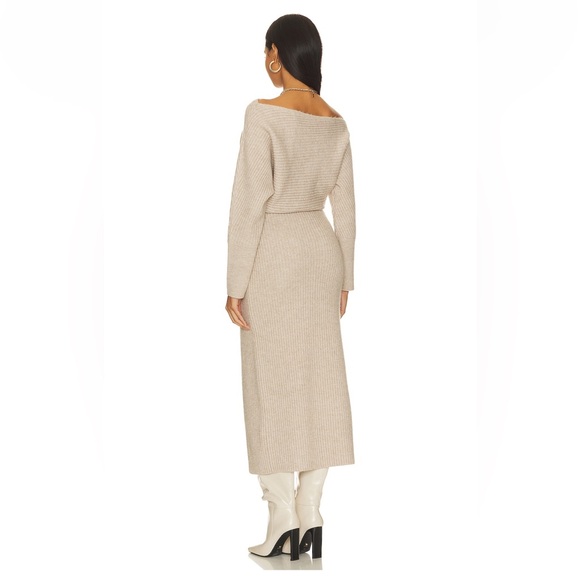 Revolve Alta Sweater Dress, Oatmeal, Size Small (Line & Dot) NEW - Picture 2 of 3